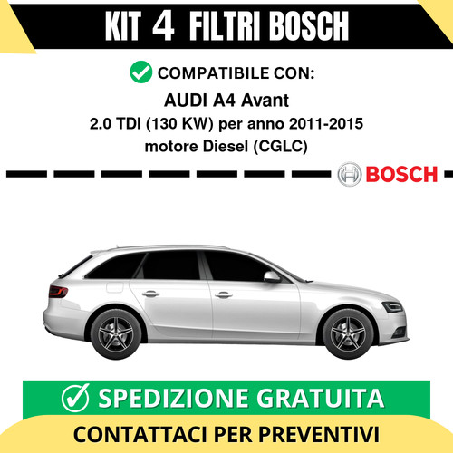 Kit bosch filtri - 4, tagliando