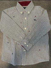 HARMONT&BLAINE camicia bimbo tg.XXS-manica corta-lino 100%