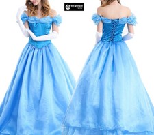 Cenerentola Vestito Carnevale Donna Dress up Woman Cinderella Costume CINDW02
