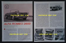 Alfa Romeo 2600 1962 Test