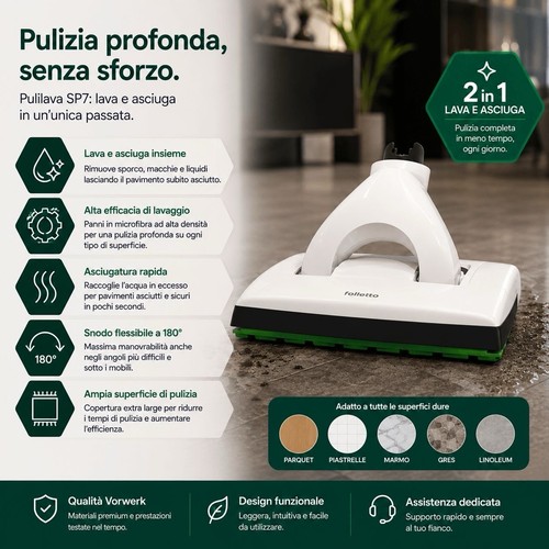 Folletto vk7s pulilava vorwerk - folletto,