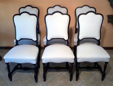 Gruppo di 6 sedie stile