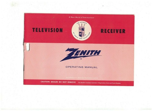 Zenith ricevitore televisore - zenith,