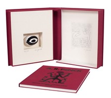 A. R. Penck, portafoglio con ceramica dipinta a mano e acquaforte, firmato