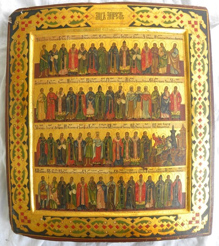 Antica icona russa ortodossa - icona,