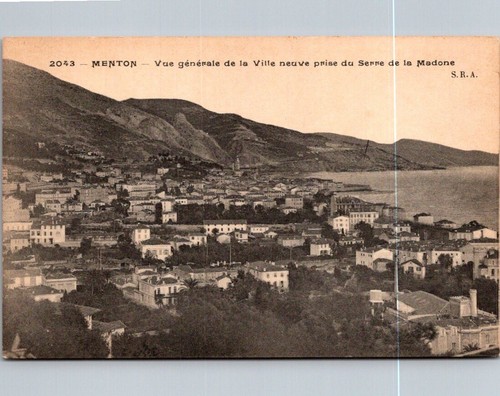 Cartolina mentone vue generale - mentone,