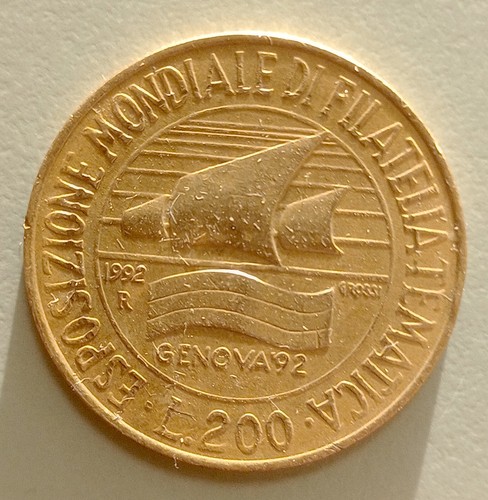 Moneta 200 lire - 200, repubblica