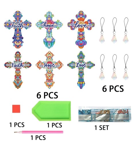 Pezzi croce diamante - 6,