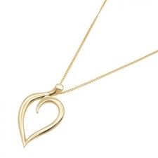 Collana con ciondolo foglia