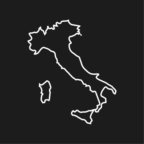 Adesivo italy outline vinile - italy,