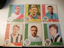 Lotto di 6 figurine album calciatori 1961-62 opache edizioni Panini originali