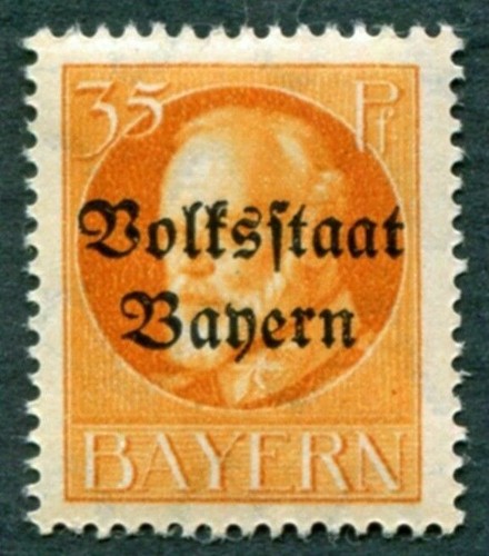 Bavaria 1919 35pf arancione - 35pf,