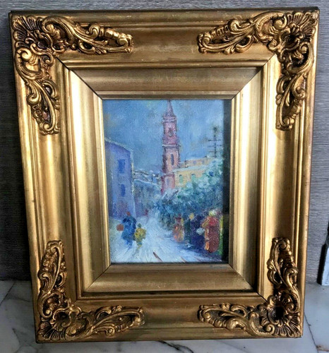 Dipinto olio cartone telato - dipinto,