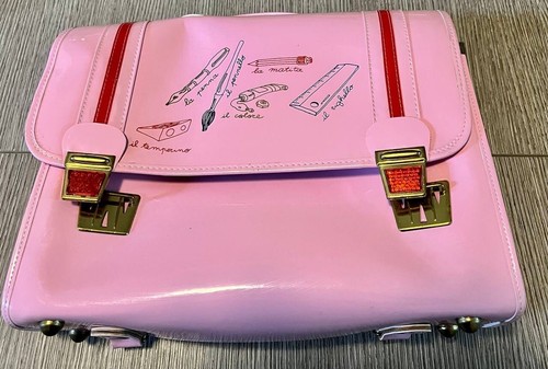 Cartella scuola vintage - , rosa