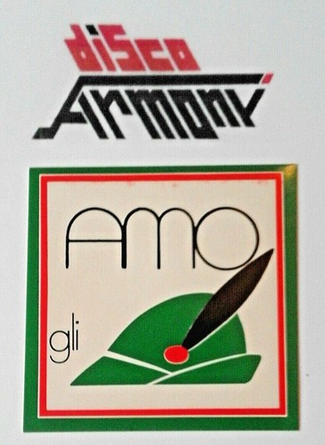 Adesivo amo gli - adesivo,