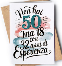 Biglietto Auguri 50 Anni Uomo