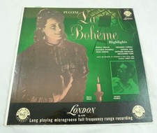 LP  CLASSICA OPERA LA BOHEME PUCCINI TEBALDI PRANDELLI EREDE LONDON 