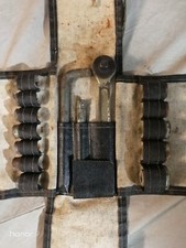 BORSA SACCA SET ATTREZZI AUTO CHIAVI A BUSSOLA E CRICCHETTO VINTAGE 