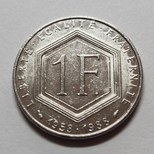 1 franc Charles de Gaulle 1988