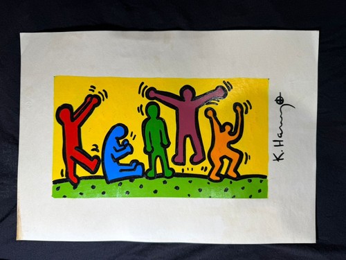 Keith haring disegno - -, quadro