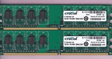 KIT MEMORIA RAM 2GB 2x1GB PC2-5300 CRUCIALE SAMSUNG CT12864AA667.K8F DDR2-667 DIMM