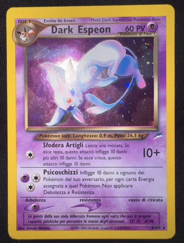 Pokemon card dark - dark, espeon
