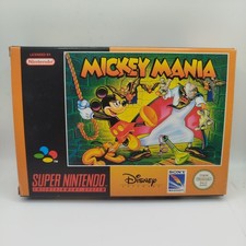 Mickey Mania EUR Pal Super Nintendo SNES - Come NUOVO PERFETTO! COMPLETO