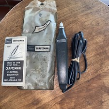 Incisore elettrico vintage artigianale modello 758.42970 con documenti e sacchetto funziona