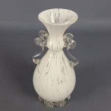 Vaso Murano Barovier & Toso Bianco Maculato Anfora Design Vintage Anni '60
