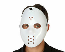 Maschera bianca hockey jason veneredi 13 in pVC ACCESSORIO COSTUME HALLOWEEN