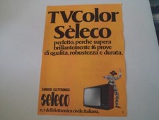 advertising Pubblicità 1979 TV TELEVISORE SELECO TVCOLOR ZANUSSI