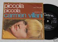 "CARMEN VILLANI:7""-PICCOLA..ORIGINALE 1969 EX CONDITION"