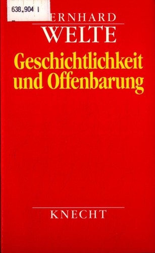 Geschichtlichkeit und