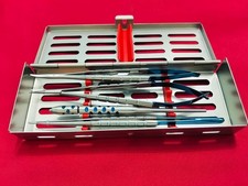 Kit Micro Chirurgia Orale Dentale Con Scatola Sterilizzazione Strumenti Chirurgici Set di 4 PIC