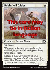 MTG BRIGHTFIELD GLIDER FOIL EXC - PETAURO DELLE TERRE FULGIDE 4 - DFT - MAGIC