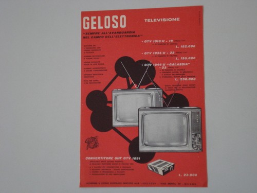 Advertising pubblicità 1962 - advertising,