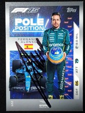 F1 CARD Topps autografo FERNANDO ALONSO Aston Martin SIGNED F1 75