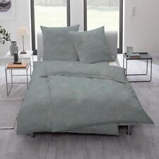 Biancheria da letto Estella Jersey 135x200 Cecilia azzurro tortora erbe felce 6989-640