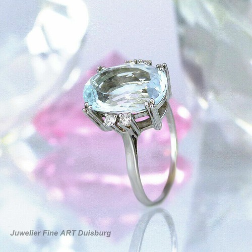 Anello 585 oro bianco con - 585/-,