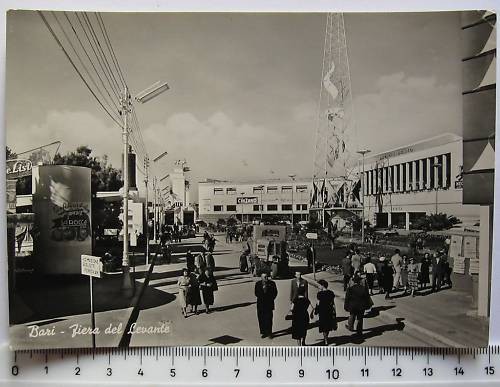 Cartolina puglia bari fiera - cartolina,