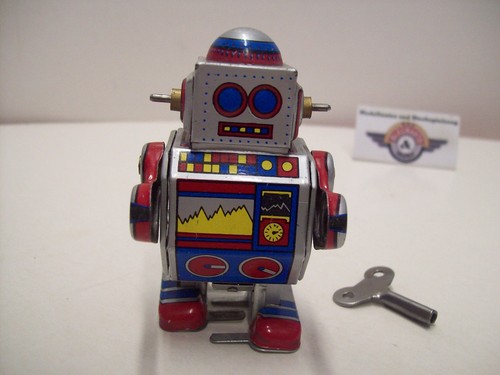 Robot lamiera molla anni - robot, in
