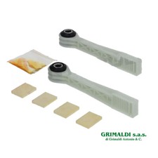 KIT MANUTENZIONE RIPARAZIONE PER 2 AMMORTIZZATORI LAVATRICE BOSCH 00673541