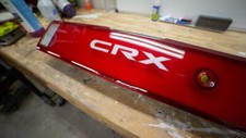 Rear Garnish Decal Silver