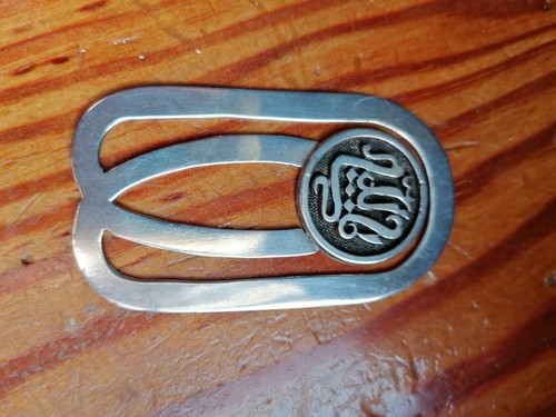 Portabanconote argento con