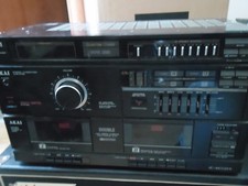 AKAI STEREO HI-FI AC-A400VR STEREO DOPPIA CASSETTA.RADIO,FINALE,EQ ROTTO