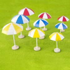 Miniature Sun Umbrella Parasol Model Garden Beach Railway Scenery Layout Kit DIY