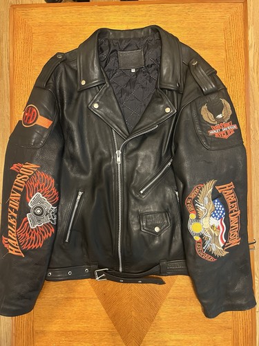 Giacca pelle vintage con