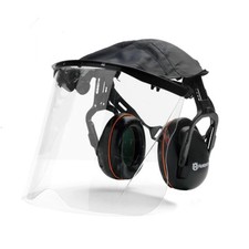 HUSQVARNA Cuffie protettive di protezione 27Db con visiera a norma EN1731