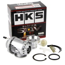 HKS Auto SQV 4 Turbo Blow Off Valvola Pull-Type SSQV BOV con adattatore argento