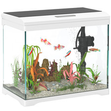 Fish Tank 27L Vetro Bianco e